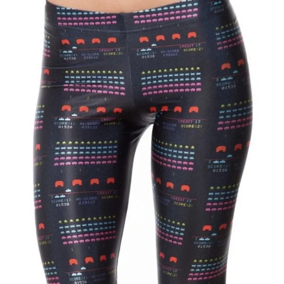 Blackmilk Space Invaders Leggings XXS - Picture 3 of 10